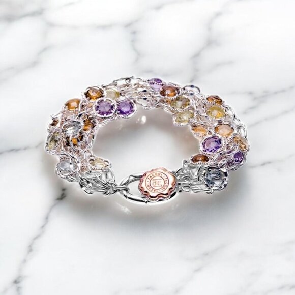 Tacori Jewelry - Tacori 18k925 Color Medley Multi Strand Gemstone Bracelet